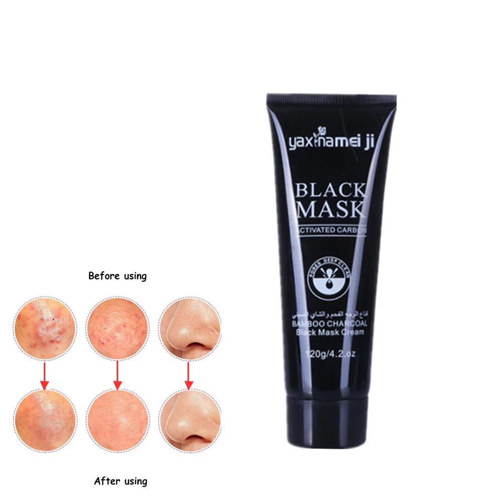 

Black Mask Pigmentation Blackhead Remover Face Mask Black Head Acne Treatments Deep Clean Charcoal Purifying Peel off Sheet