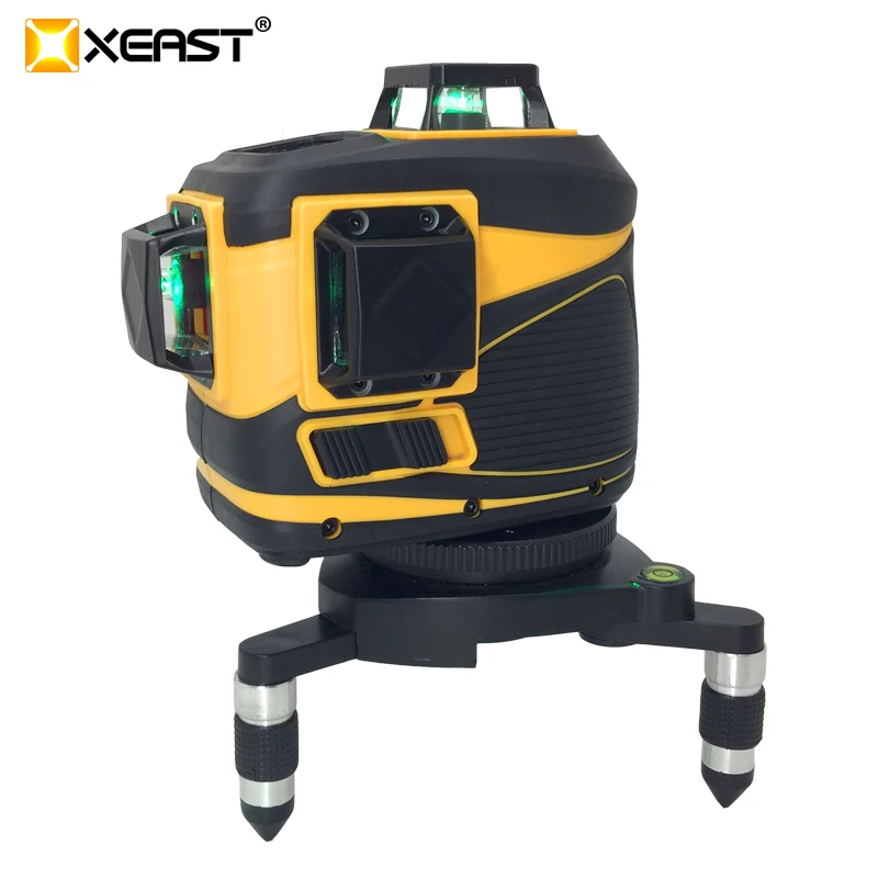 

XEAST 2019 NEW XE-12A 12 line laser level 360 Self-leveling Cross Line 3D Laser Level Green or red Beam With Tilt&Outdoor Mode