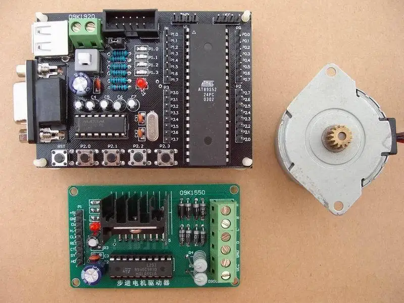 At89s52 development board l297 l298 stepper motor driver disassemble