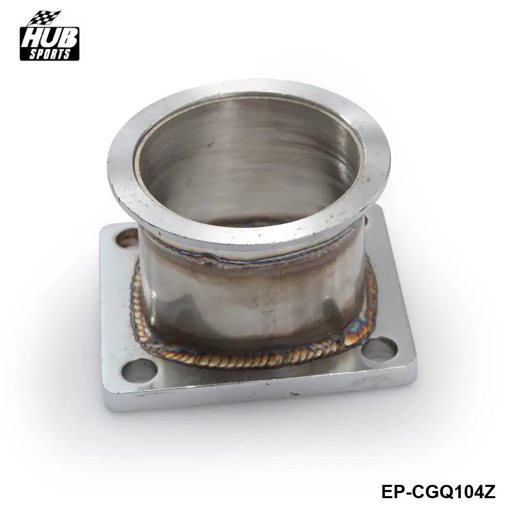 Hubsports - 3" V-Band Flange to T4 4 Bolts Flange Adapter Fits For Garrett T4 Turbocharge HU-CGQ104Z