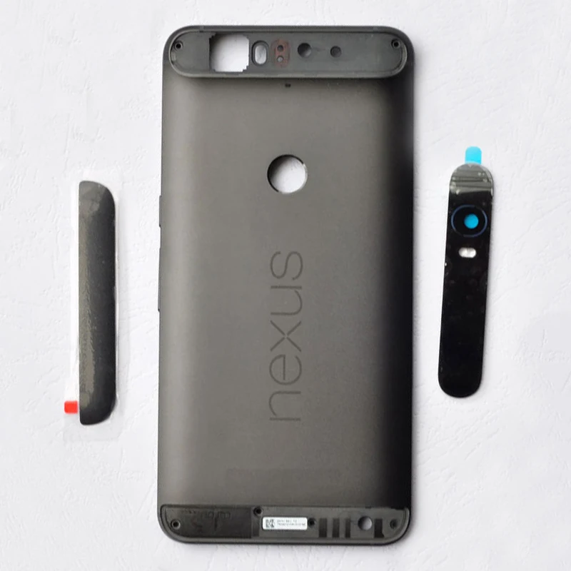 Для huawei Google Nexus 6P сзади Корпус задний Чехол с верхней/Нижняя крышка Батарея задняя крышка Корпус с Камера объектив