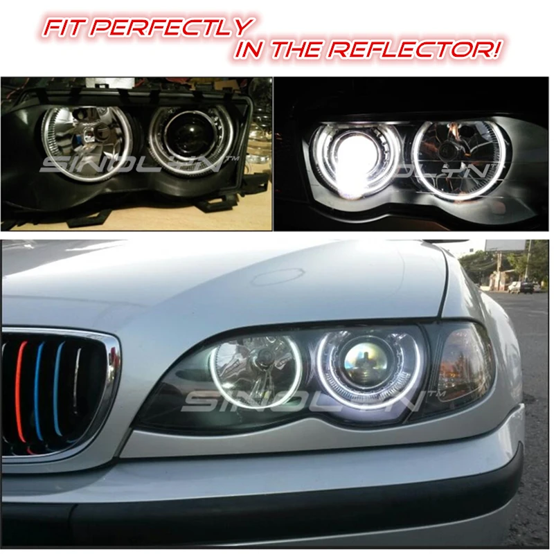 2.5 بوصة HID عدسة إسقاط ثنائية الزينون عدة كشافات العدسات ل BMW ZKW/AL M3 E46 غير مصباح أمامي لجهاز الإسقاط التحديثية ضبط DIY H1 h7
