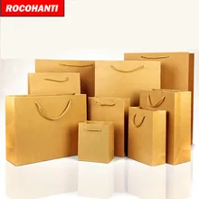 100x заказной заказ крафт-бумажный пакет для чая/подарка/одежды Розничная упаковка