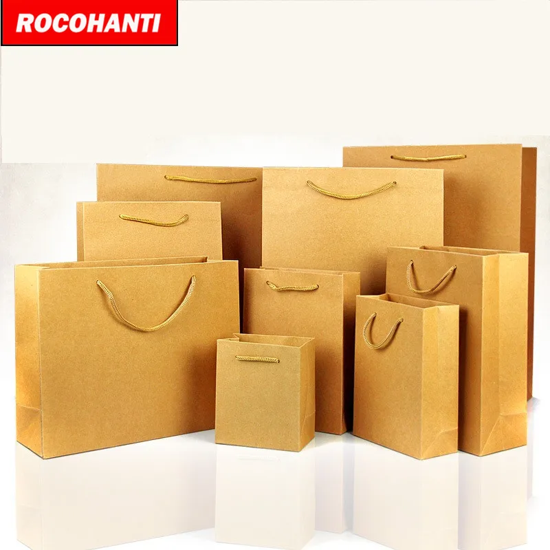 

100x Custom order kraft paper bag for tea / gift / clothing retail packaging