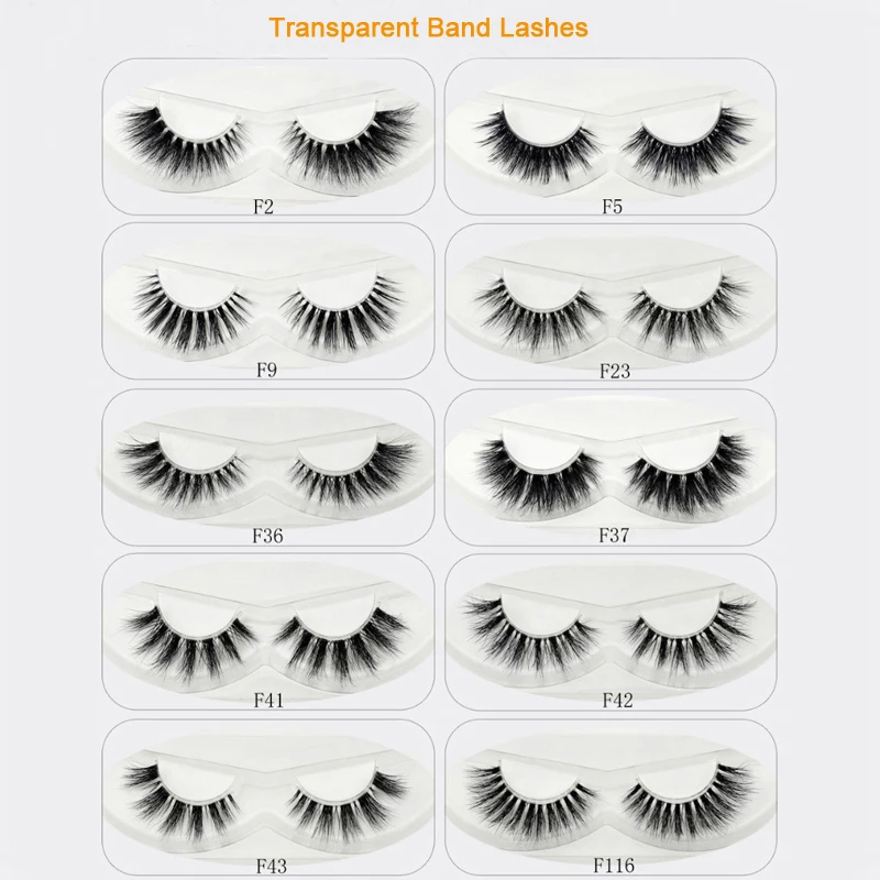 Lash Crystal Invisibl 3D норковые ресницы прозрачные накладные ресницы толстые натуральные Длинные Накладные ресницы макияж 10 стилей 1 пара