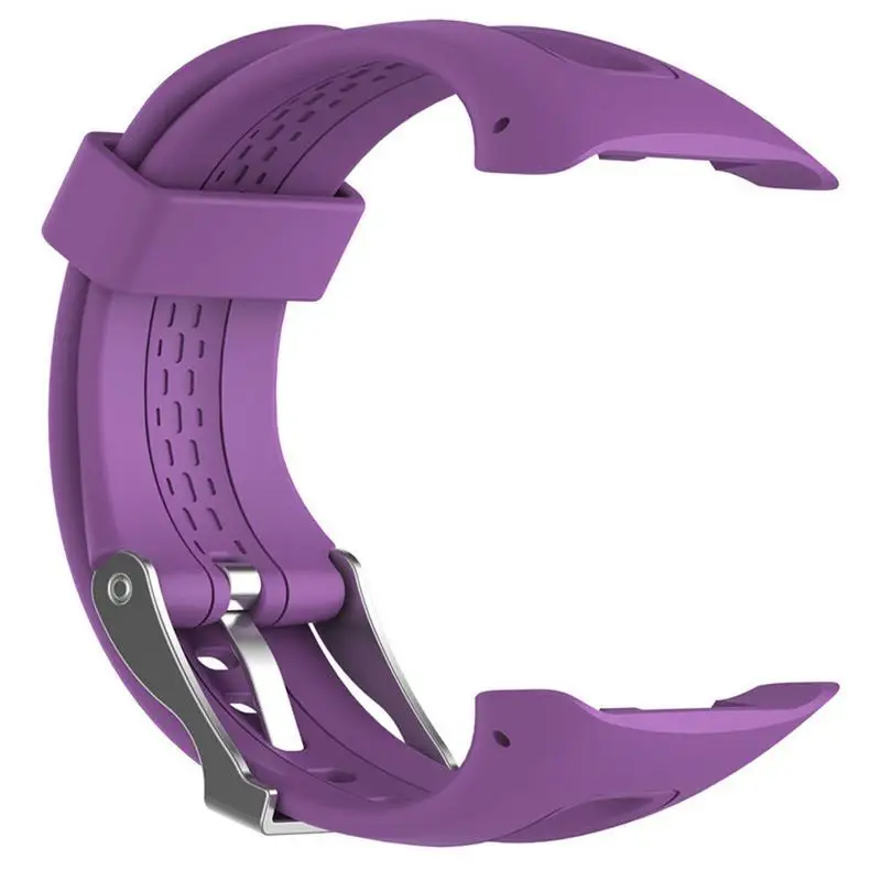 Спортивный силиконовый мягкий ремешок замена Смарт часы группа дышащий браслет на запястье для Garmin Forerunner 10 15 gps бег - Цвет: B