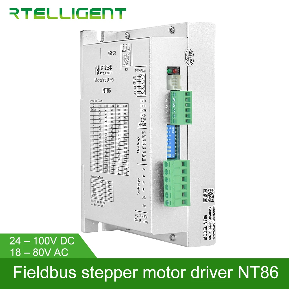 Rtelligent 2 3 фазный Nema 34 NT86 18 80 в RS485 сетевой модуль управления Цифровой Драйвер