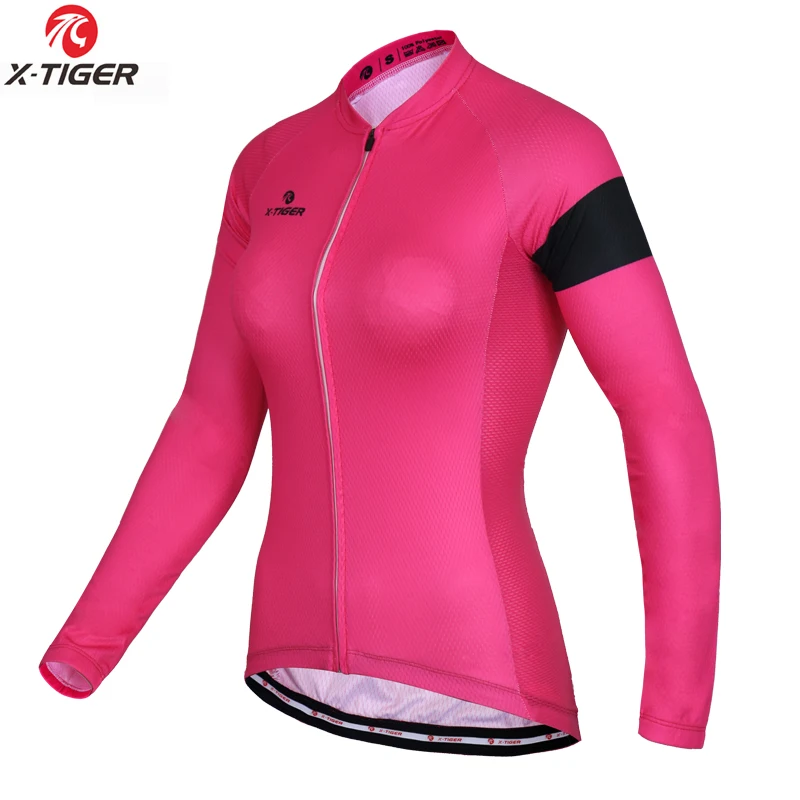 

X-Tiger Autumn Breathable Cycling Jerseys Ropa Ciclismo Mountain Bicycle Clothing Woman Spring Long Sleeve Road Bike Jersey