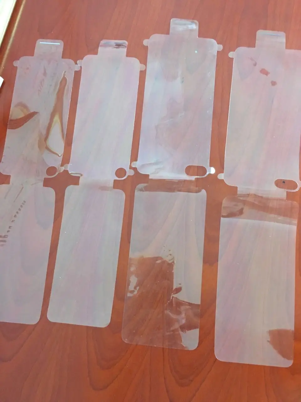 

100pcs Front and Back Plastic Seal Factory Screen Protector Film Black White for iPhone X 6 6s 7 8 plus Factory Film