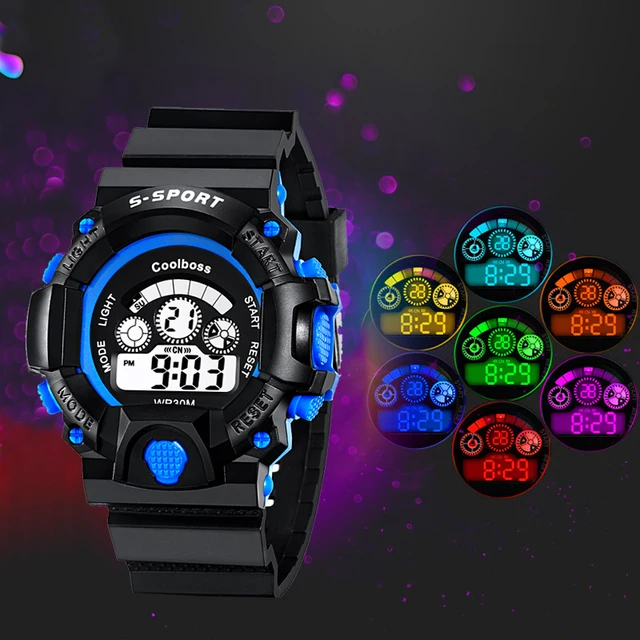 Fashion Sport Watch Children Kids Watches For Boys Students Electronic LED Digit Fashion Sport Watch Children Kids Watches For Boys Students Electronic LED Digit