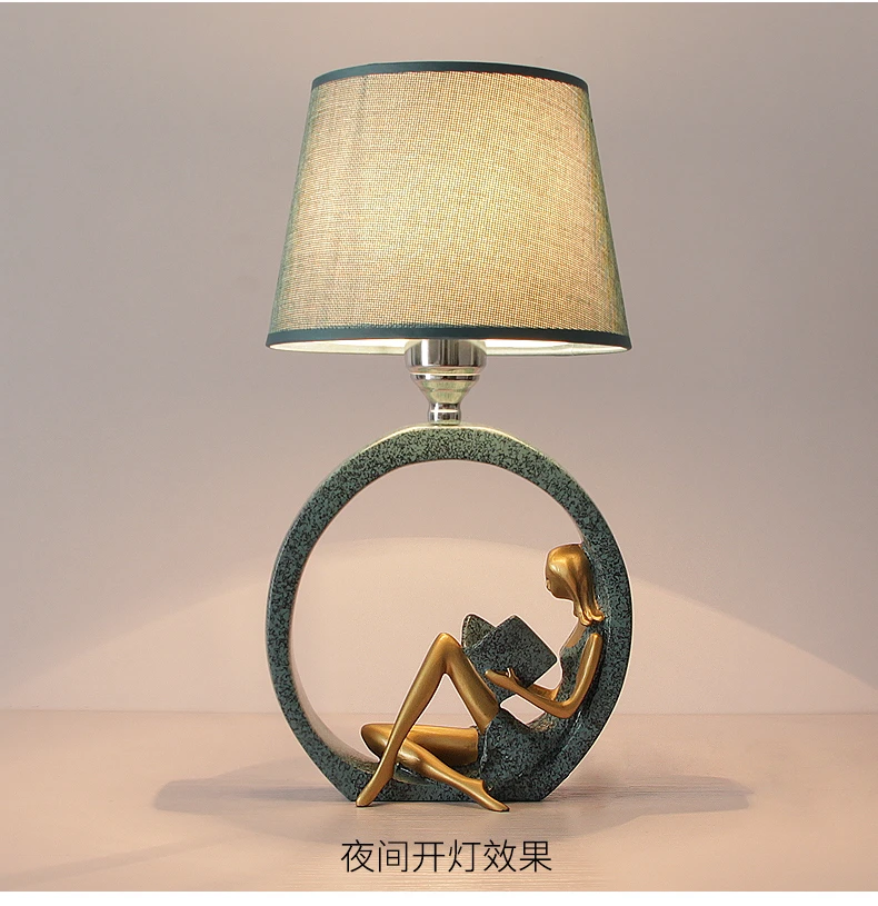 Современная настольная лампа в скандинавском стиле, прикроватная лампа для спальни, романтическая теплая Светодиодная настольная лампа с регулируемой яркостью, простая домашняя лампа, светильники