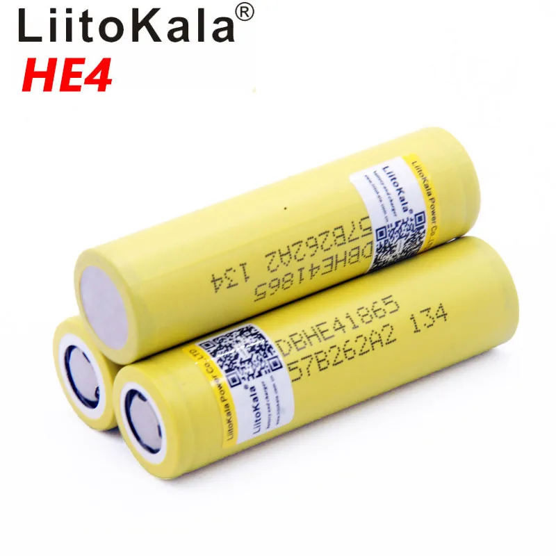 LiitoKala HE4 18650 2500mah 20A 18650 литий-ионная аккумуляторная батарея безопасная батарея для скутера - Цвет: 3PCS