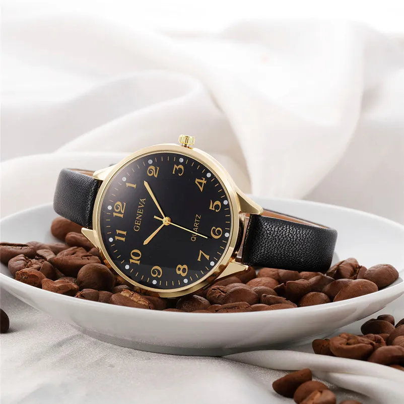 Женские наручные часы, высокое качество, женские часы montre femme Geneva, кварцевые часы, женские часы, reloj mujer, элегантные - Цвет: A