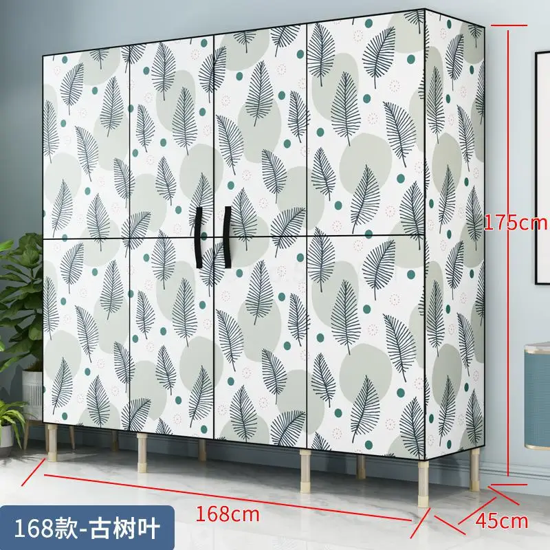 Simple wardrobe fabric storage cabinet storage cabinet wardrobe home simple modern economical cloth cabinet - Цвет: ml16