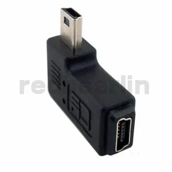 

Mini USB male to female 90 degree adapter Left and right angle Mini USB 5pin Extended adapter