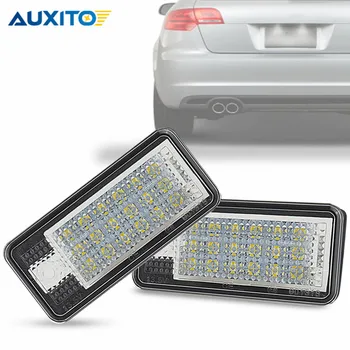 

2x Car LED License Plate Light LED Number Plate Lamp Tail Light 18 SMD For Audi A3 A4 B6 B7 A6 C6 S3 S4 RS4 RS6 Plus S6 A8 S8 Q7