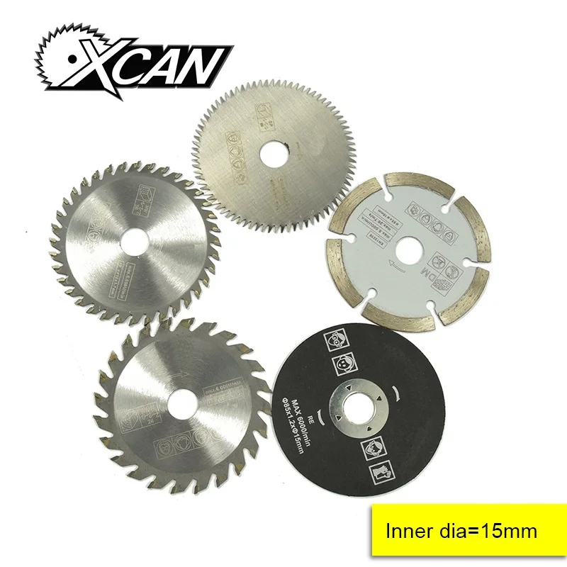 5pcs 85mm Mini Circular Saw Blade Bore 15mm for Wood Cutting Power Tools Accessores Wood Saw Blade