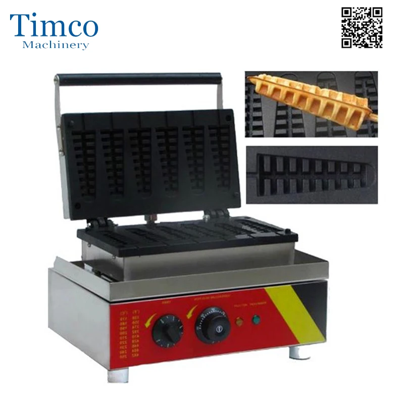 Stainless Steel Waffle Maker 6 pcs 110v 220v Commercial Electric Waffle