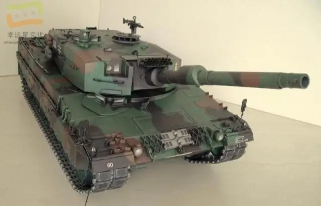 1:16 Леопард 2A4 основной боевой танк военная модель 3D бумажная сделай сам форма для