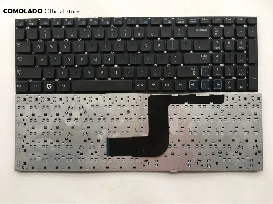 

US English keyboard For Samsung RC530 RV509 NP-RV511 RV513 RV515 RV518 RV520 black wihout frame keyboard US Layout