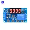 Minuterie 12V DC, relais de retardement, affichage numérique LED, Programmable, multifonction, Circuit de déclenchement, commutateur de Cycle, Module PLC ► Photo 1/6