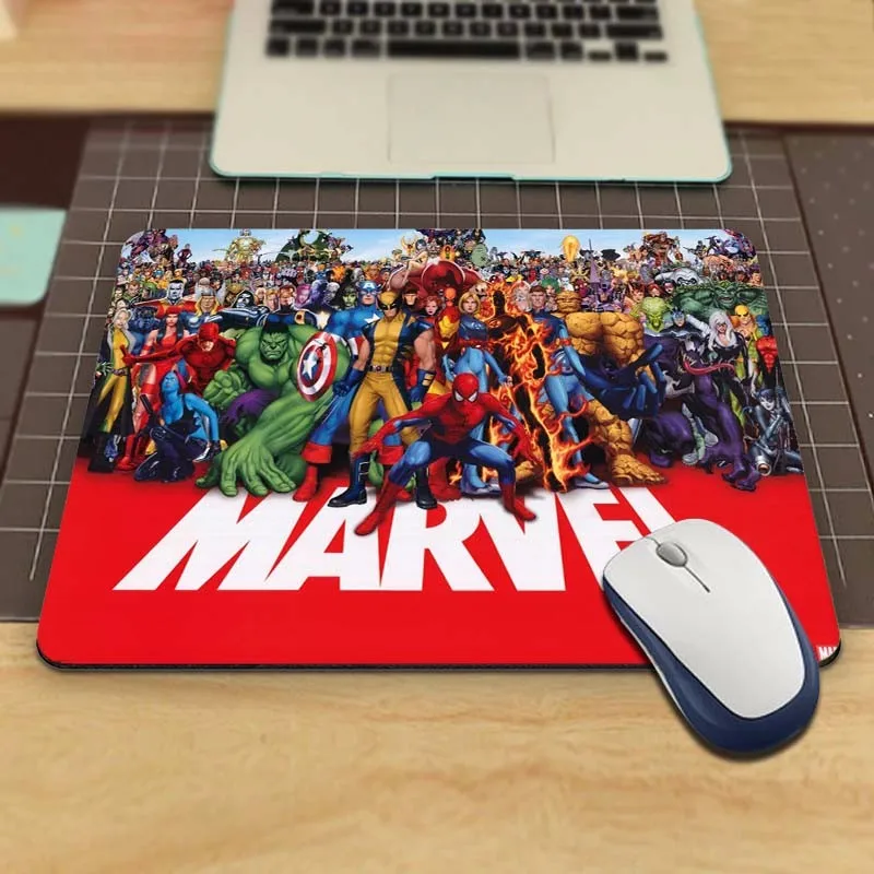 MaiYaCa модный новое поступление Дэдпул Marvel вентиляторы роскошный принт Противоскользящий ПК ноутбук коврик для мыши Прямая - Цвет: 18x22cm