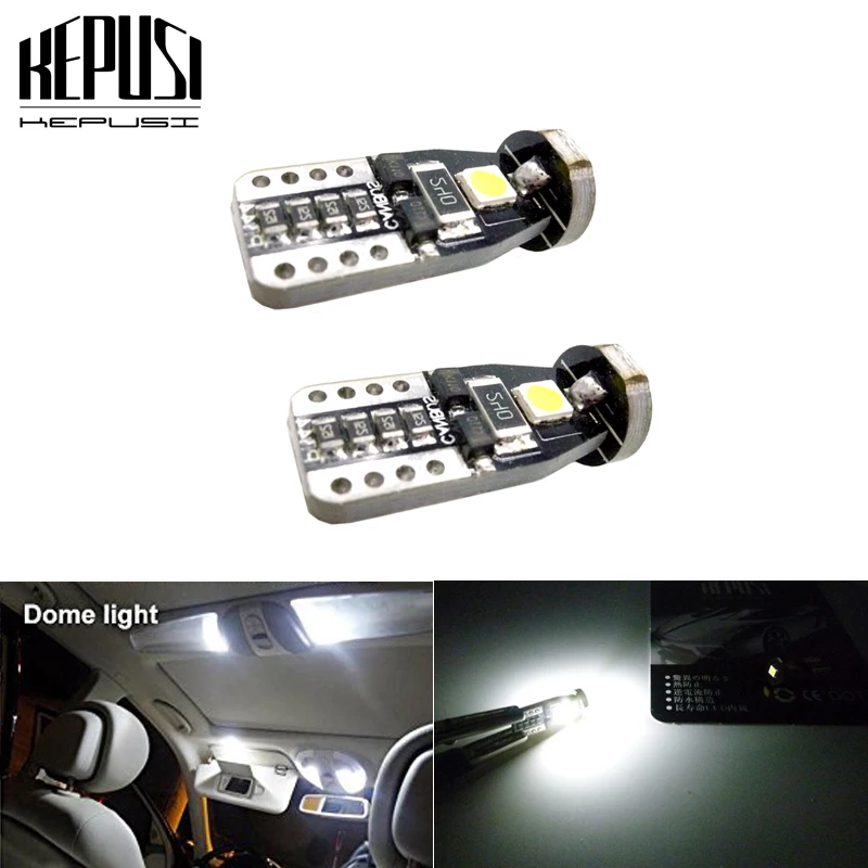 

2X Led Car Light T10 Light Bulbs Car Interior License Plate Lights Compact Wedge White For mazda 3 5 6 xc-5 cx-7 axela atenza