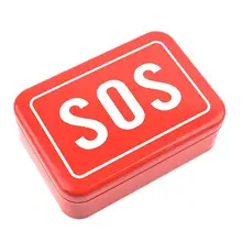 Уличная коробка для хранения с крышкой с буквенным принтом SOS patter сигареты ювелирные изделия бизнес карты(выживания) инструмент Органайзер Чехол Контейнер