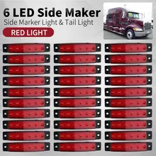 Auto Luci Esterne 12 V/24 V LED 6 SMD LED auto Car Truck Bus Camion Indicatore Laterale Indicatore di basso Ha Condotto La Luce del Rimorchio Posteriore Laterale Della Lampada