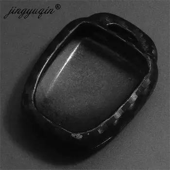 Keyforkess Cover Fob in Silicone al carbonio per Toyota Yaris Camry Corolla Echo Rav4 Prado Highlander Reiz 4 pulsanti custodia a distanza per auto - Jingyuqin Cover Fob in Silicone al carbonio per Toyota Yaris Camry Corolla Echo Rav4 Prado