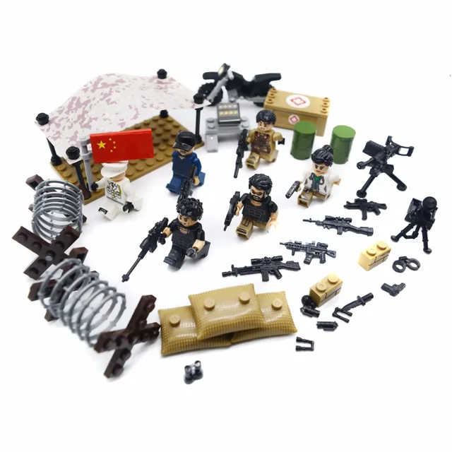 custom military building toys playset special mission army toys