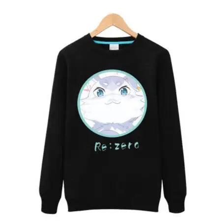 Re:Zero kara Hajimeru Isekai rem Emilia Puck игра Neko Atsume Кот задний двор балахон pollover|hoodie game|game hoodieneko