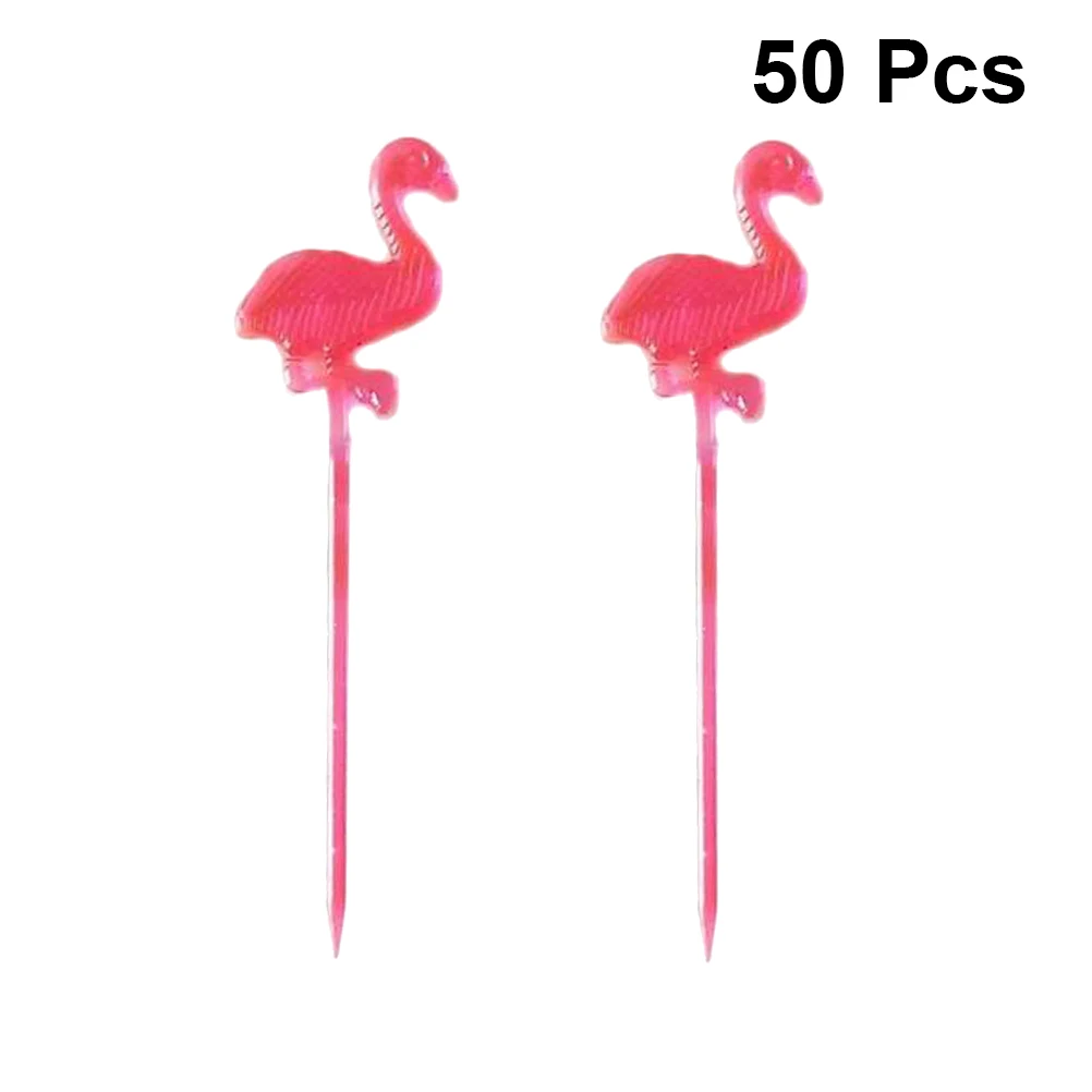 50pcs Cute Cake Topper Wedding Birthday Party Fruit Picks Animal Cartoon Flamingo Shape Food Cupcake Toppers DIY Dessert Decor | Дом и сад
