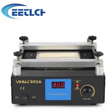 220 В цифровой дисплей Preheating станция Антистатическая постоянная температура BGA паяльная станция Мобильный телефон подогреватель YIHUA 853A