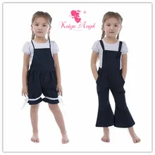 Kaiya Angel/детские джинсовые комбинезоны; летняя детская одежда; одежда принцессы для маленьких девочек на День рождения; с фабрики