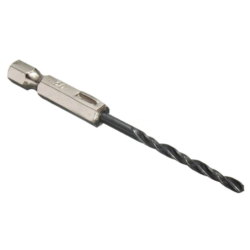 15pcs HSS Titanium Coated Drill Bits Set Quick Change 1/4" Hex Shank 3.0-5.0mm