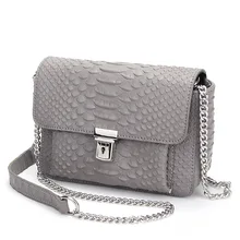 Bearberry, женские сумки, спилок, сумка на плечо, змеиный дизайн, цепь, женские сумки-мессенджеры, дизайнерские, высокое качество, сумки через плечо