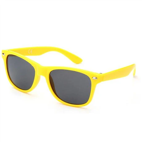 Модные брендовые солнечные очки для детей, детские черные солнцезащитные очки, анти-УФ, детские солнцезащитные очки, затененные очки для мальчиков и девочек - Цвет линз: Цвет: желтый
