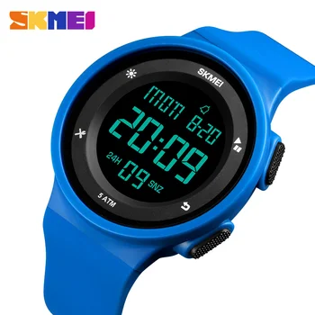 

Watch Men Outdoor Sports Watches Fashion Silicone Waterproof LED Digital Watch For Men Clock Man Relogio Masculino SKMEI 2018