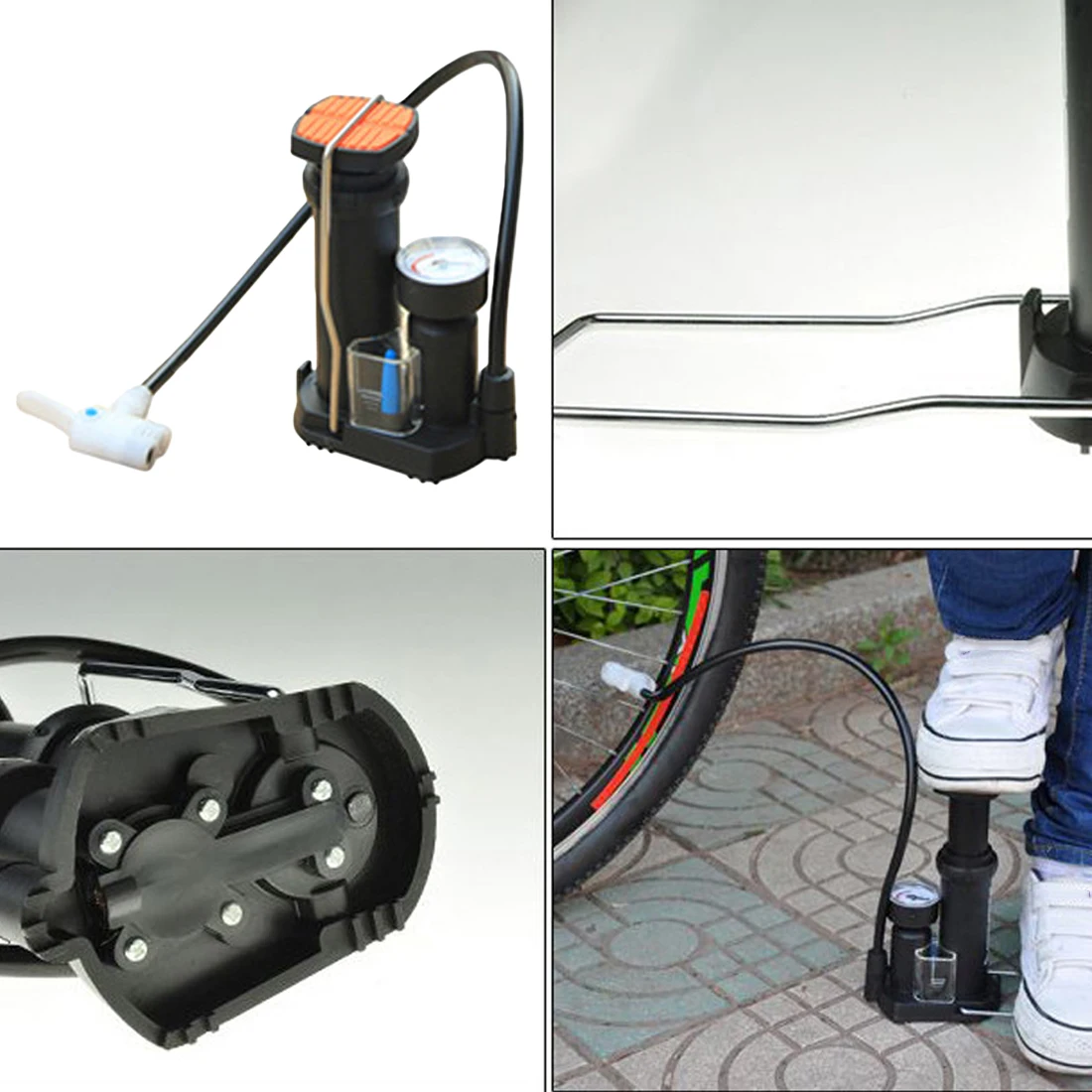 Hot Mini Portable Bicycle Pumps High pressure Bicycle Pump Pedal