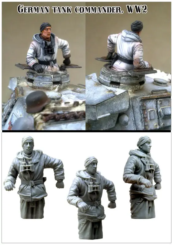 [Tuskmodel] 1 Большие размеры 35 шкала смола комплект модели фигурки WW2 Немецкий