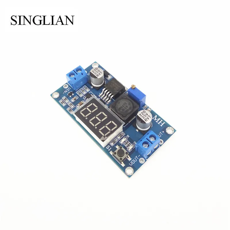 DC-DC adjustable voltage regulator module LM2596 voltage regulator module band voltmeter