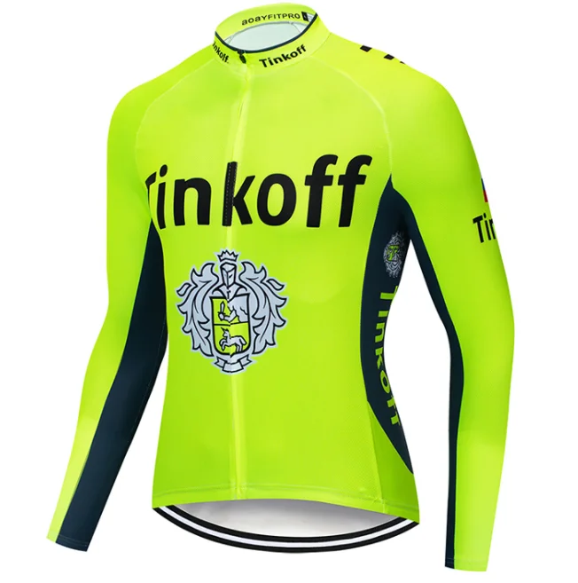 Tinkoff saxo bank, Майо с длинным рукавом, Ropa Ciclismo, Майки для велоспорта/осенняя одежда для горного велосипеда/гоночный велосипед - Цвет: Cycling jersey