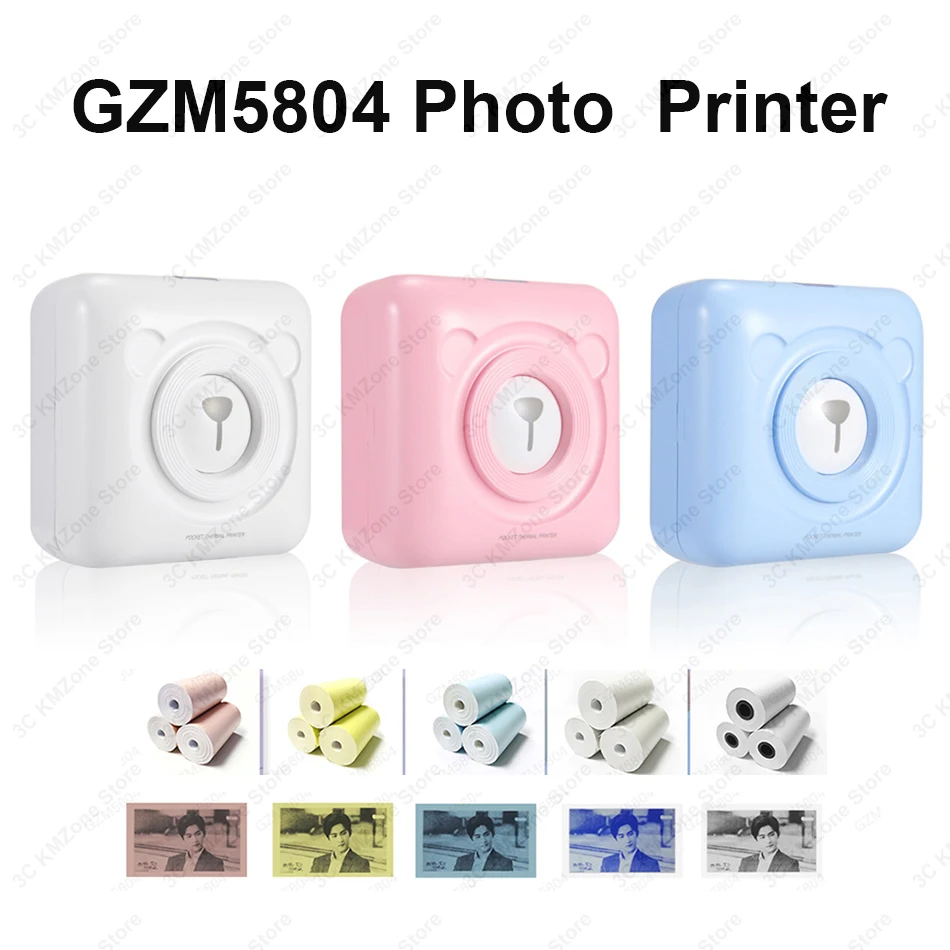 

Portable Bluetooth Wireless Photo Picture Printer Pocket PeriPage A6 Mini Thermal Printing USB Connection Impresoras Fotos