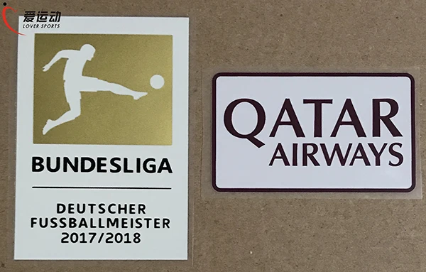 

2018-19 BUNDESLIGA CHAMPION PATCH+SPONSOR BUNDESLIGA 2017-2018 champion patch DEUTSCHER FUSSBALLMEISTER 2017/2018+left patch