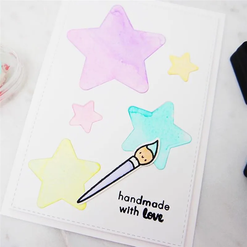 

Eastshape Stationery Metal Die Scissors Glues Cutting Dies and Stamps for DIY Scrapbooking Crafts Embossing Paper Cards Making