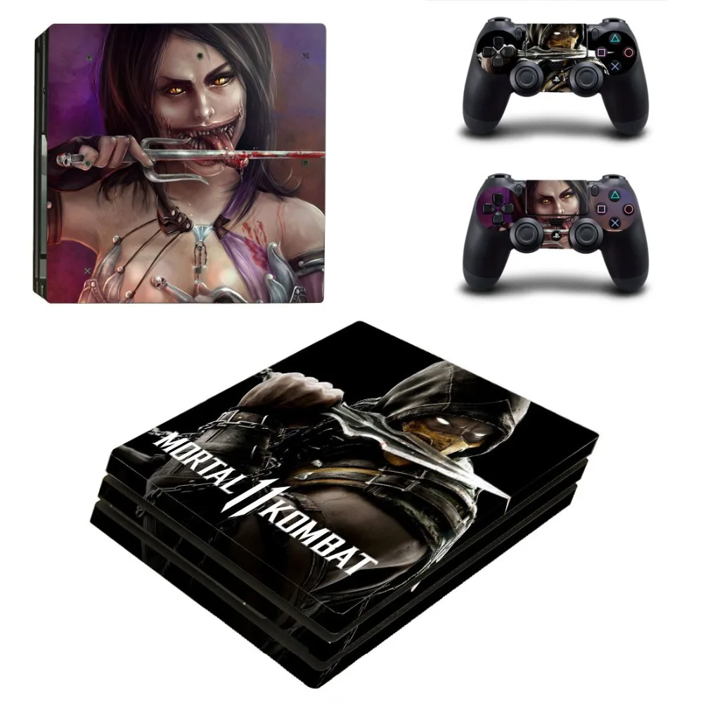 Mortal Kombat 11 PS4 Pro наклейка для кожи Vinilo PS 4 Pro наклейка s для sony Playstation 4 Pro консоль и контроллер Skins