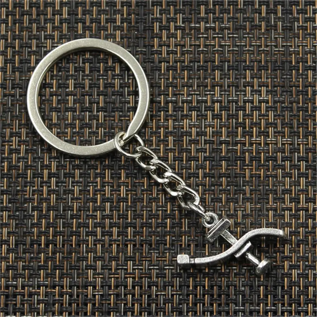 Fashion dentists bed treatment center 20*24mm Pendant 30mm Key Ring Chain Silver Men Car Gift Souvenirs Keychain Dropshipping