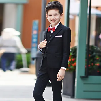 

2019 new arrival fashion baby boys kids blazers boy suit for weddings prom formal black/navy blue dress wedding boy suits