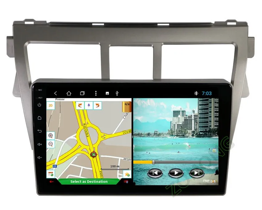 Clearance 2.5D 9" Octa Core 2G+32G Android for Toyota Vios Yaris Belta Car multimedia DVD Player auto radio GPS navigation tape recorder 23